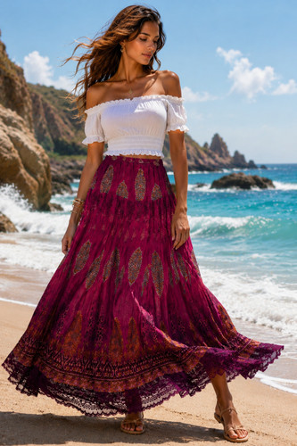 Damen maxi rock - ✿, ✿