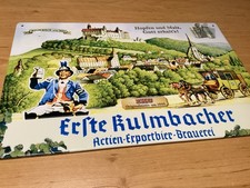 Blech Schild Werbung Erste  Kulmbacher