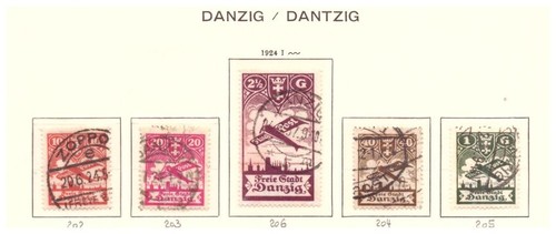 Freie stadt danzig 1924 nr - stadt, 1924,