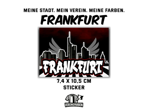 Frankfurt skyline aufkleber - frankfurt,
