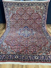 Handgeknüpfter Perser Orientteppich BIDJAR Medaillon Korkwolle Tapis 175x120cm