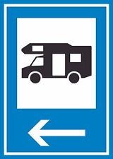 Campingplatz Wohnmobil Schild