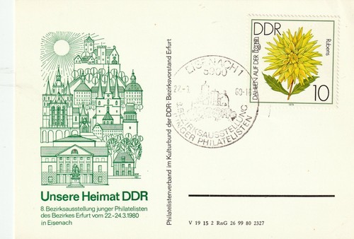 Ddr sonderkarte eisenach - ddr,,