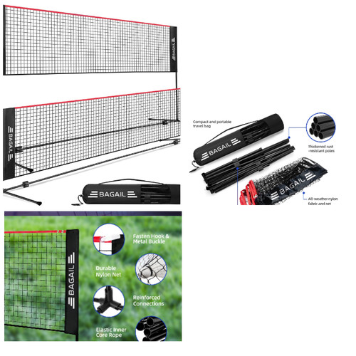 Badmintonnetz bagail faltbar - badmintonnetz,