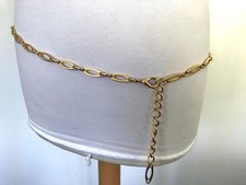 Vintage 90er Gold Metall Oval