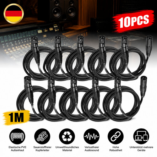 Dmx kabel 10x - set, xlr