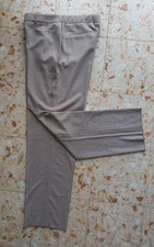 MARINA RINALDI Hose beige/offwhite 45%Wollmix Taschen Gummizugbund It-27 De48/50