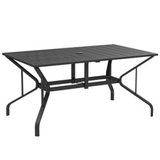 Gartentisch Stahl 150x90 cm