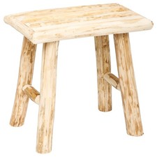 Holzschemel beige natur - 34cm, x