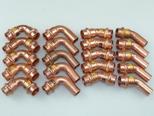 20 x VIEGA PROFIPRESS GAS BOGEN 15 MM x 90°/45° SET PRESSFITTINGE SANPRESS