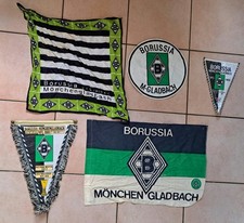 Borussia Mönchengladbach 1970er Fahne Halstuch Wimpel Jacke-Aufnäher Rar Vintage
