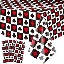4x Casino Tischdecken 130x220