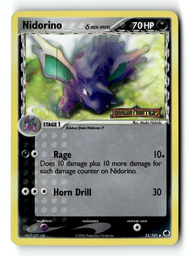 Pokemon karte nidorino delta - nidorino, (delta