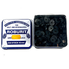 1930er RARE 98x Antic Vintage ROBURIT 15mm Hahnscheiben Rooster Disks GERMANY