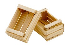 VBS Miniatur Holz-Obststiege