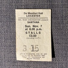Santana Ticket stub Original