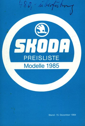 Prospekt skoda pkw - skoda, von