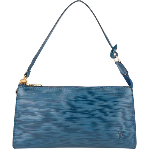 Louis vuitton bleu - epi, leather