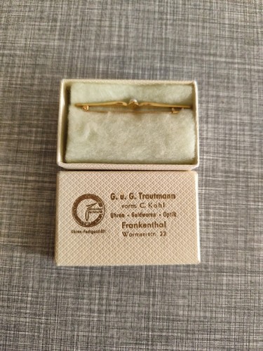 Vintage brosche mit perle - mit,