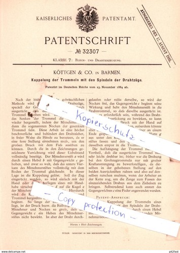 Original patent köttgen - -,