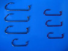 10 Stück Jighaken Jig Haken rot - grau Gr. 2/0, 3/0, 4/0, 5/0, 7/0, 8/0, 9/0