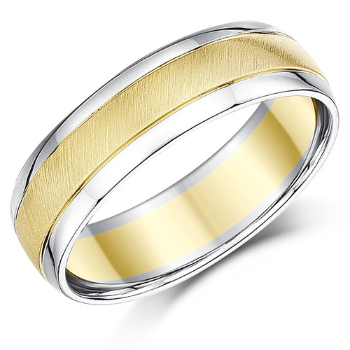 Zweifarbig 9ct gelbgold - zweifarbig,