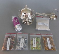 Räucherset Weihrauchschwenker + Energetische Hausreinigung Weihrauch 4x5g AR2