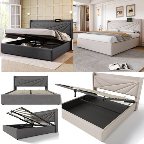 Polsterbett mit usb - mit,