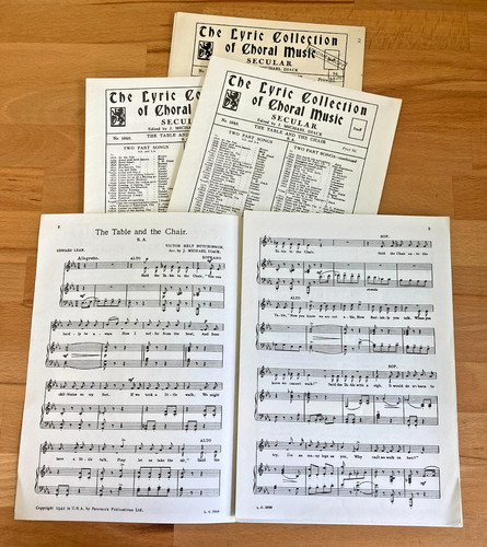 Vintage gesangsnoten für - vintage,