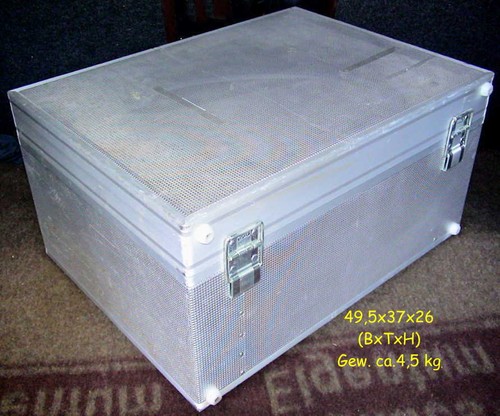 Aluminium transport kamera - aluminium,