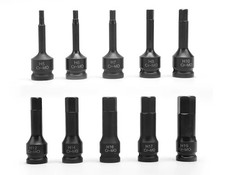 10-tlg. Schlagnuss Inbus Set 1/2“ Innensechskant Schlagschrauber Steckschlüssel