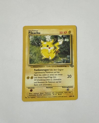 Pokemon karte pikachu 60 64 - pokemon,