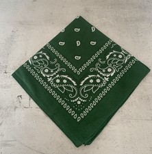 Bandana Kopftuch Hanky 54cm x 54cm Halstuch Tuch Cruising Schal Tannengrün