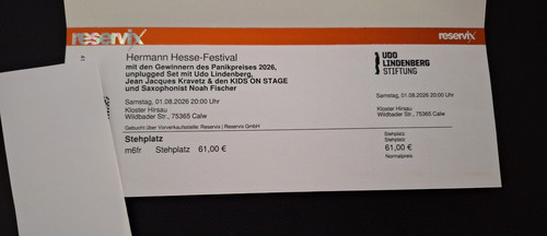 Ticket udo lindenberg - ticket,