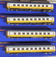 Roco 64823-Roco 64825 H0 Konvolut 4 x Städteexpress-Schnellzugwagen DR Epoche 4