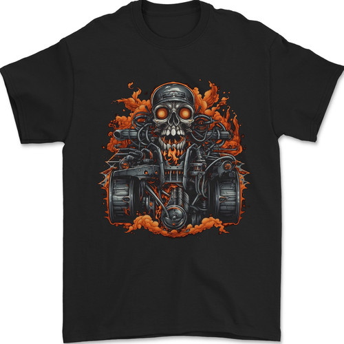 Ein skull quad bike fahrer - quad, atv