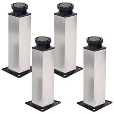 Verstellbare Möbelbeine, 150 mm Edelstahl, Schrank Tischfüße