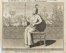 Herrscherportrait des Großmogulen Mier Timoer, KSt. Unbekannt (18.Jhd)