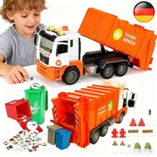 22PCS Müllauto Spielzeug mit