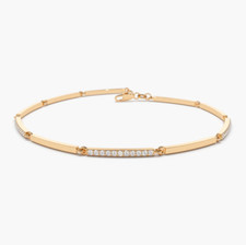 Gold armband 585 14k rosegold - gold,