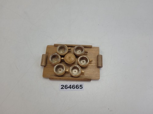 Puppenstube tee service holz - puppenstube,