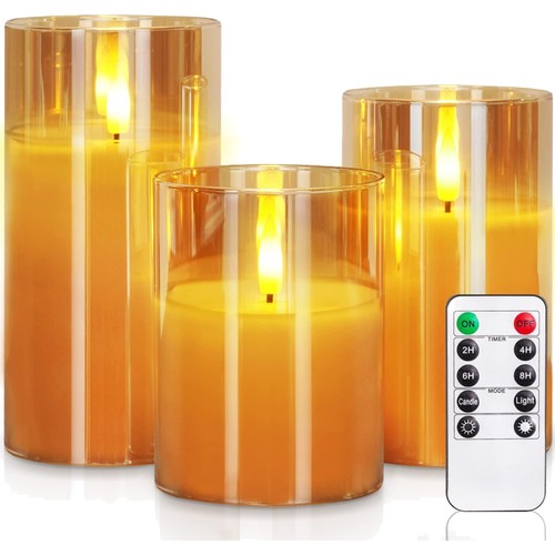 Led kerzen 3er - led, flammenlose