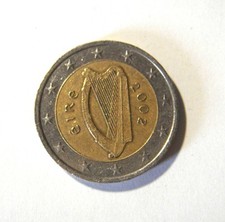 2 Euro Münze 2002 Irland - Irische Harfe