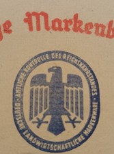 Wehrmacht Butter REICHSNÄHRSTAND 2 ORIG Verpackungsblätter REICHSADLER Feldküche