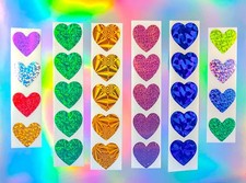 MEGA Sticker SET SAMMLUNG wie 90er Aufkleber GLITZER basteln HERZEN dekorieren