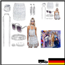 Damen Glitzer Accessoires 70er