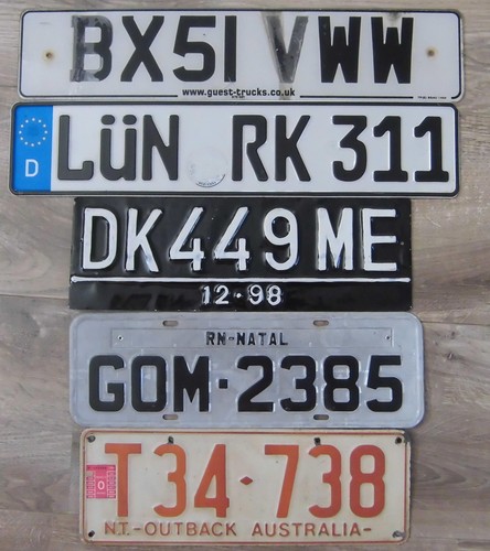 Kennzeichen nummernschilder - ,