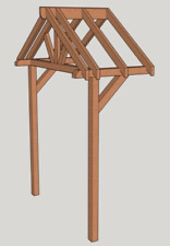 Holz Haustür Vordach Veranda