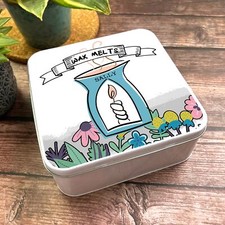 Quadratisches Wachs schmilzt