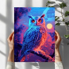 Eule Vaporwave Poster Schöne